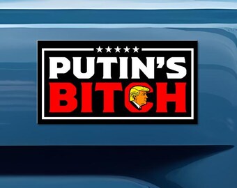 Anti-Trump Bumper Sticker, Political Resistance Vinyl Decal