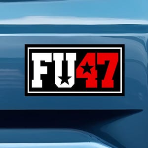 Anti MAGA Car Bumper Sticker: Weatherproof Vinyl Decal