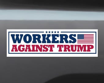 Anti-Trump Car Magnet: FDT Political Resistance Bumper Sticker