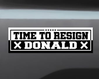 Anti-Trump Car Magnet: FDT, 8647, Weatherproof Vinyl Decal