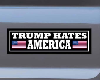 Anti-Trump Bumper Sticker: FDT Vinyl Car Magnet