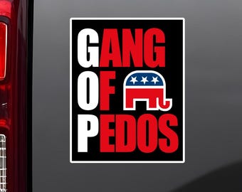 Anti-Trump Bumper Sticker: Democratic Political Activist Vinyl Decal