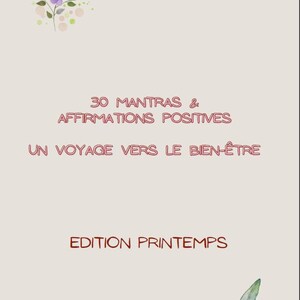 30 Mantras and Positive Affirmations Spring Edition