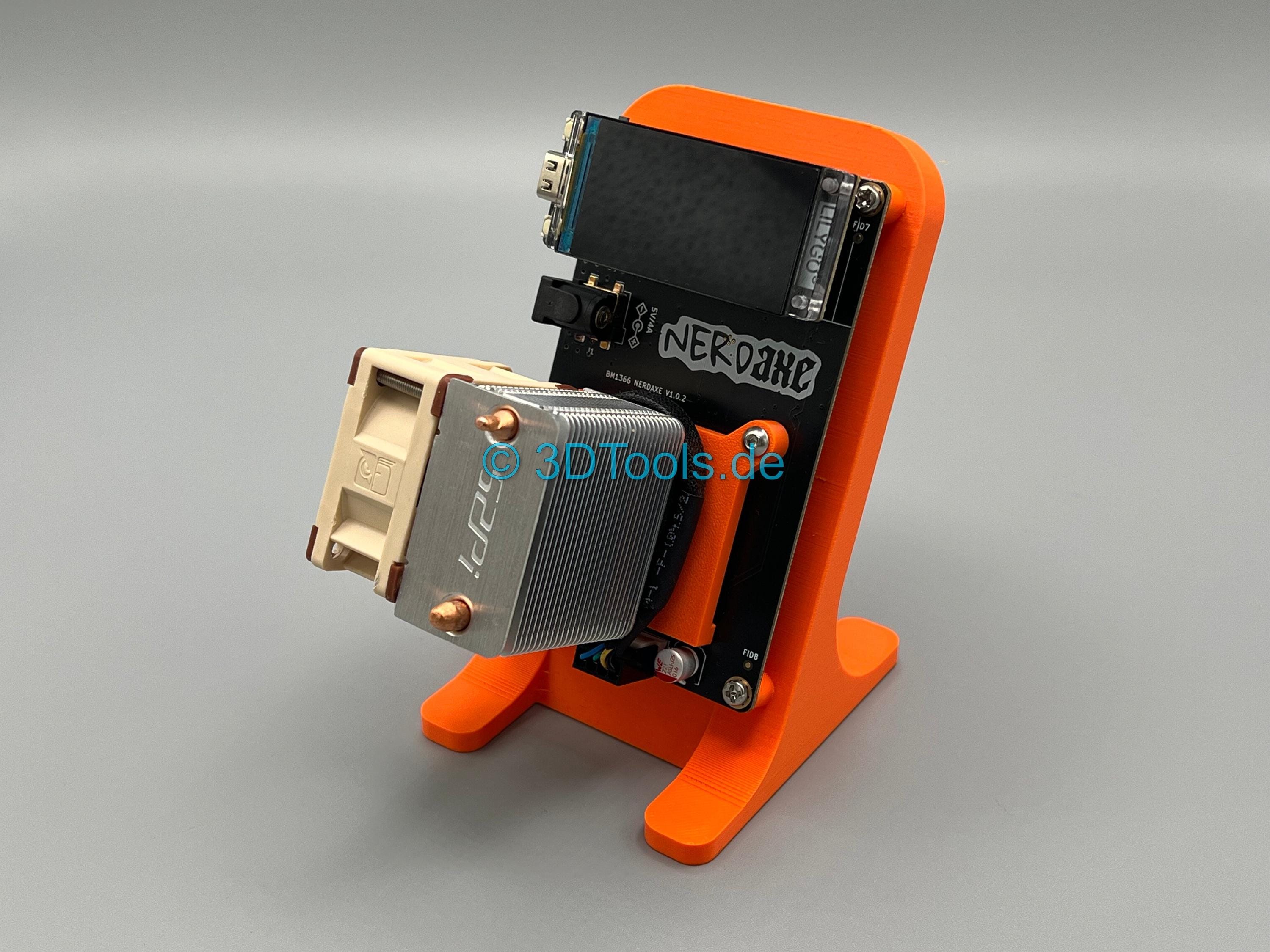 Nerdaxe Bitcoin Miner Nerdminer Stand Mount Housing for ASIC