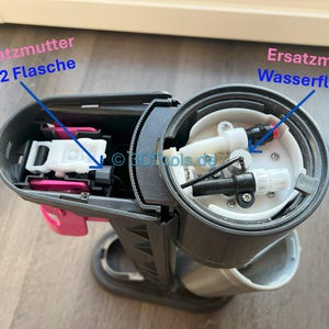 Kit de reparación Sodastream Duo: 2 tuercas de repuesto + junta de CO2.