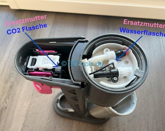 Sodastream Duo Reparatursatz 2 x Ersatzmutter + CO2 Dichtung Soda Stream Reparatur
