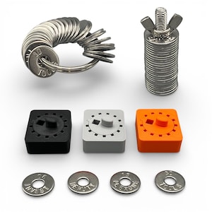 Beveiligde seed phrase, stempelringen, back-up voor Bitcoin-wallet, metalen BTC