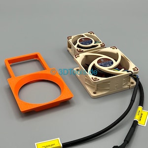 GeeekPi Low Profile Plus TWIN FAN Adapter for Noctua Fans Bitaxe Overclocking