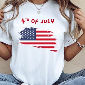 Distressed American Flag Shirt: 4th of July Graphic Tee