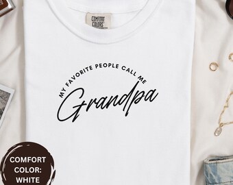 Camiseta unisex teñida "Abuelo": regalo para abuelos, ropa informal, reuniones familiares, Día del Padre y cumpleaños.