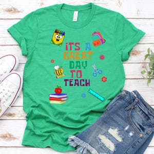 It&#39;s a Great Day to Learn, Teacher Shirts, Back to School Shirt, Gift for Teacher, Teacher Appreciation, Inspirational Teacher Tee