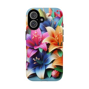 Funda floral para teléfono, resistente y vibrante para amantes de las flores, protección duradera para smartphone, regalo para amigos, decoración primaveral.