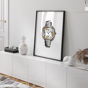 Cartier Poster, Download digital, Relógio de luxo, Poster Hypebeast