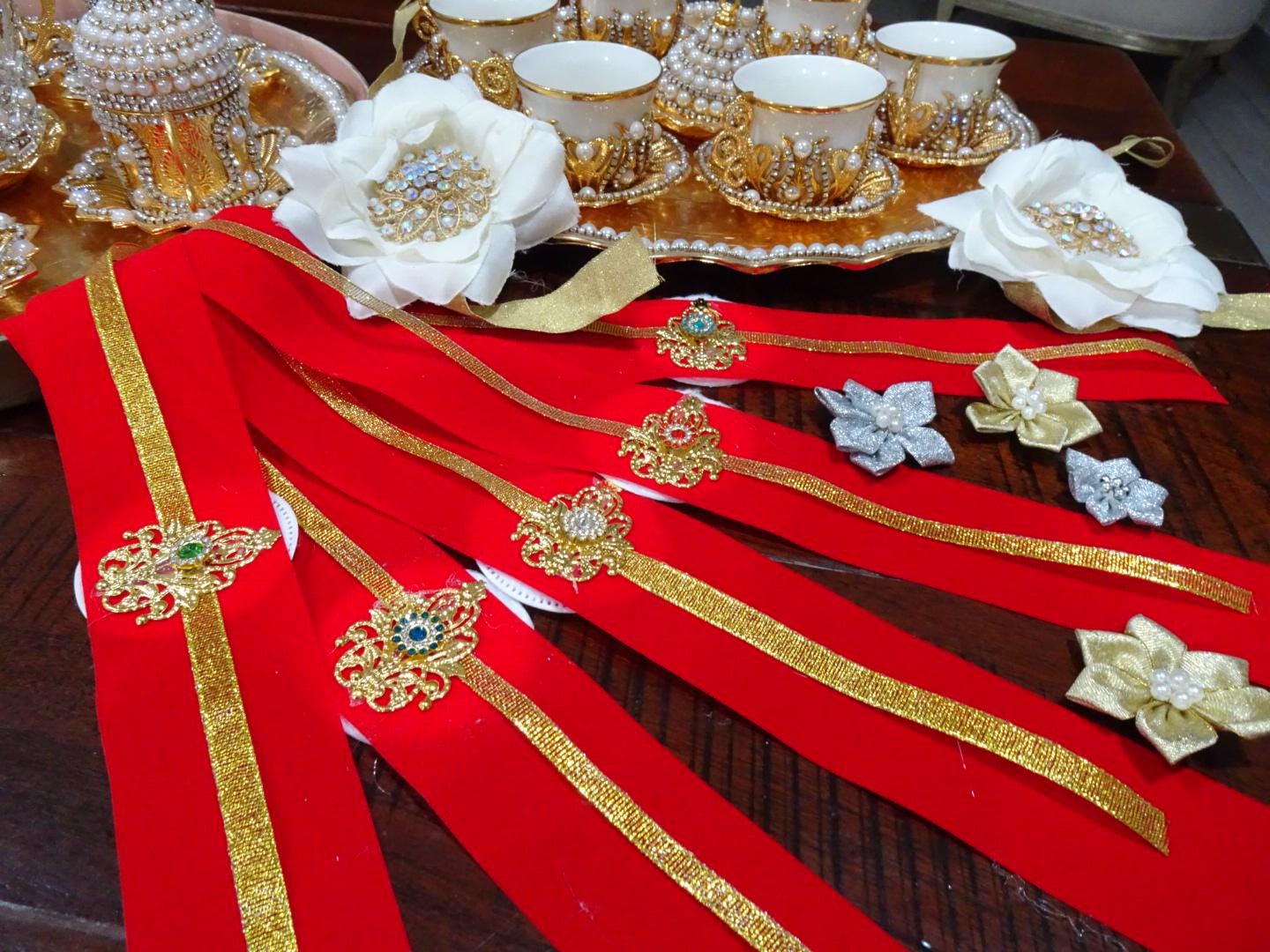 Hadn Ribbons Henna Ceremony Ribbons, Mehndi Night Accessories, Hand Ribbons ...