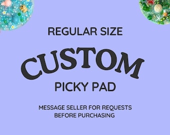 CUSTOM REGULAR SIZED Pick Pad, Picky Pads