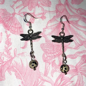 dalmatian jasper earrings