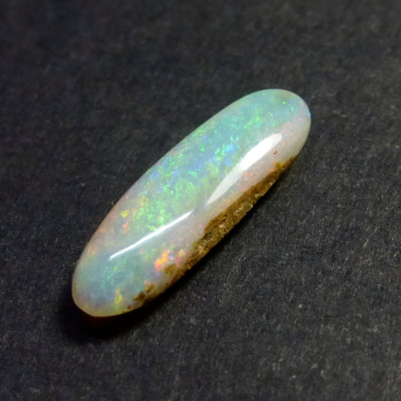 YU243 Gemstone Supplies 14.5 x 5 x 4mm Free Form Opal Australian Boulder Opal Designer Untreated Opal Wood Fossil