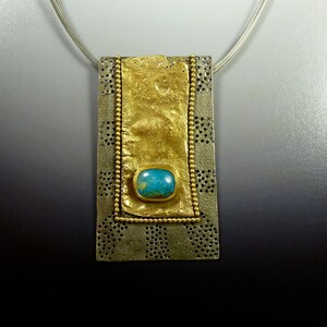 •OOAK - HLUNA• peruvian opal + sterling silver necklace (18