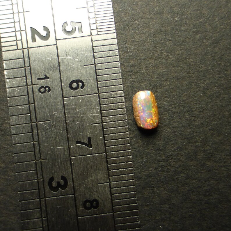 Pipe Wood Fossil 6.5 x 4 x 3 mm Freeform Video Australian Boulder Opal Opal Gemstone Supplies EW211