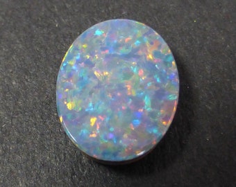 9 x 7 x 2 mm - 1 Carats - Oval Australian Opal Doublet -  Jewellery supplies - Lightning Ridge - Coober Pedy - Cabochon - PH168