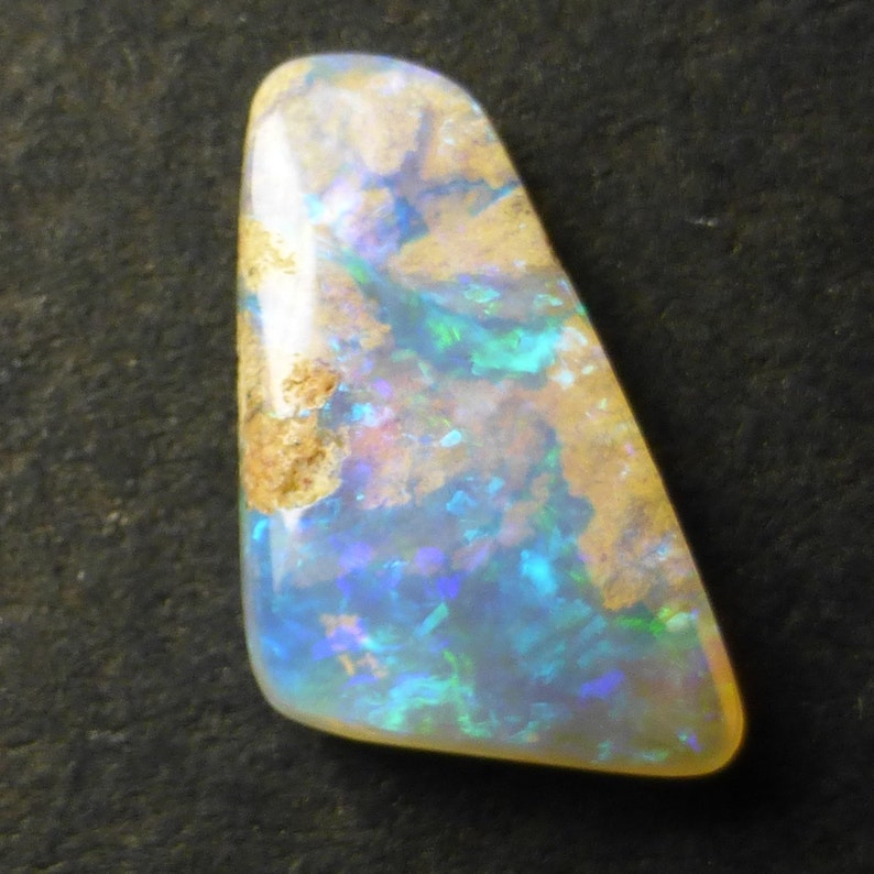 Opal Untreated Opal 13.5 x 7 x 3 mm Australian Boulder Opal Designer Gemstone Supplies Wood Fossil EW104