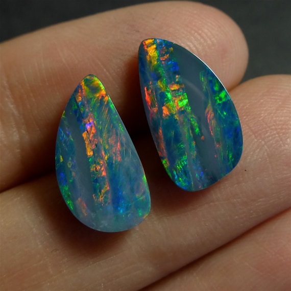16 x 13 x 6mm Wood Fossil Opal Untreated Opal YU21 7.6ct Australian Boulder Opal Gemstone Supplies Video ! Designer