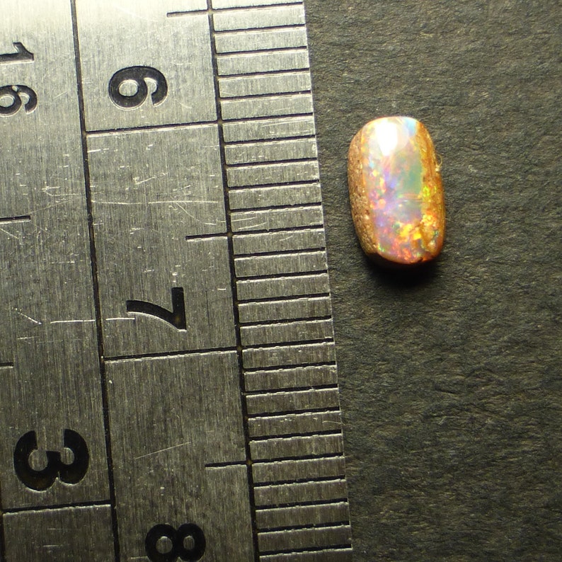 Pipe Wood Fossil 6.5 x 4 x 3 mm Freeform Video Australian Boulder Opal Opal Gemstone Supplies EW211