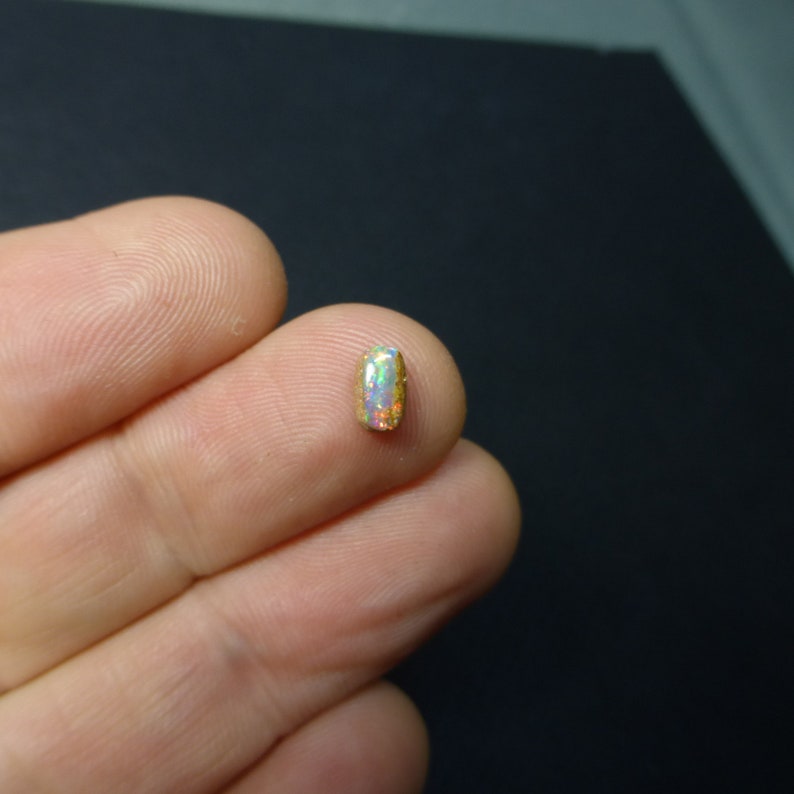 Pipe Wood Fossil 6.5 x 4 x 3 mm Freeform Video Australian Boulder Opal Opal Gemstone Supplies EW211