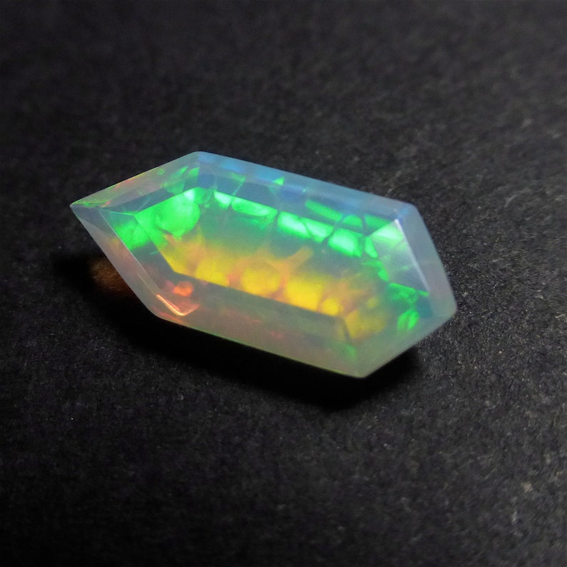 Free Form YU159 Faceted VIDEO: Irregular Cut Ethiopian Opal