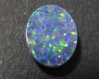 9 x 7 x 2 mm - 1 Carats - Oval Australian Opal Doublet -  Jewellery supplies - Lightning Ridge - Coober Pedy - Cabochon - PH167