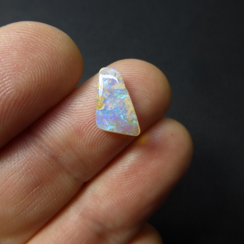 Opal Untreated Opal 13.5 x 7 x 3 mm Australian Boulder Opal Designer Gemstone Supplies Wood Fossil EW104