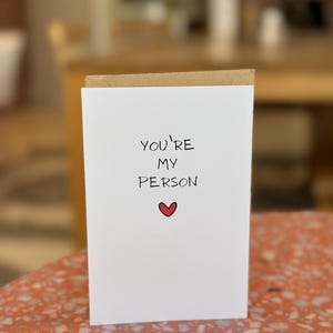 You’re my person card