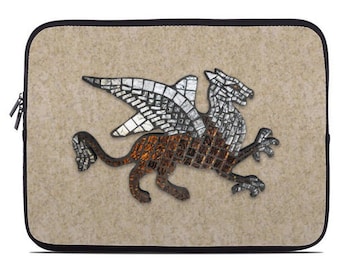 Mosaic Griffin Laptop Sleeve, laptop case, laptop cover, to fit 10, 13, 15, 17 inch, computer sleeve, netbook case, coworker gift