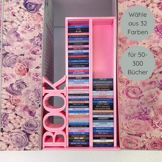 BOOK vertikal Leseziel Turm für Mini-Bücher  - book Reading Goal Tower for mini books | ohne Bücher! | Art.-Nr.: B-MB-SC-025-030