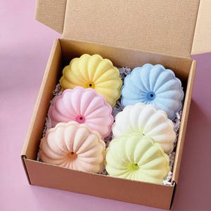 Set of 6 Donut Bath Bombs|Assorted Scents| Handmade and Eco-friendly| Spa Gift| Kids Bath Bomb|Aromatherapy Fun| Bath Gift for Women Kids