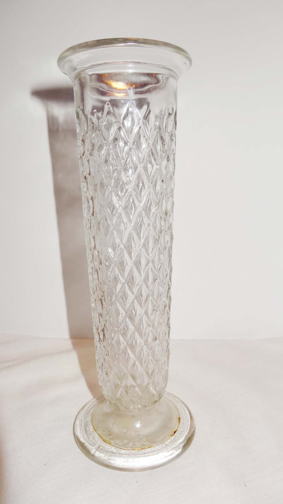 Clear Pressed Glass Bud Vase EO Brody Co. C919 USA Home & Etsy