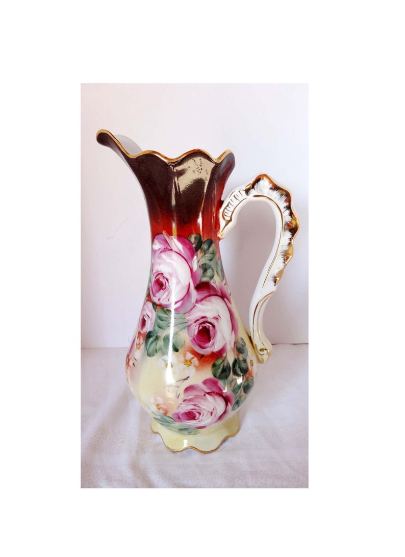 Limoges Reproduction Small Ewer/Water Pitcher Home and Garden Etsy