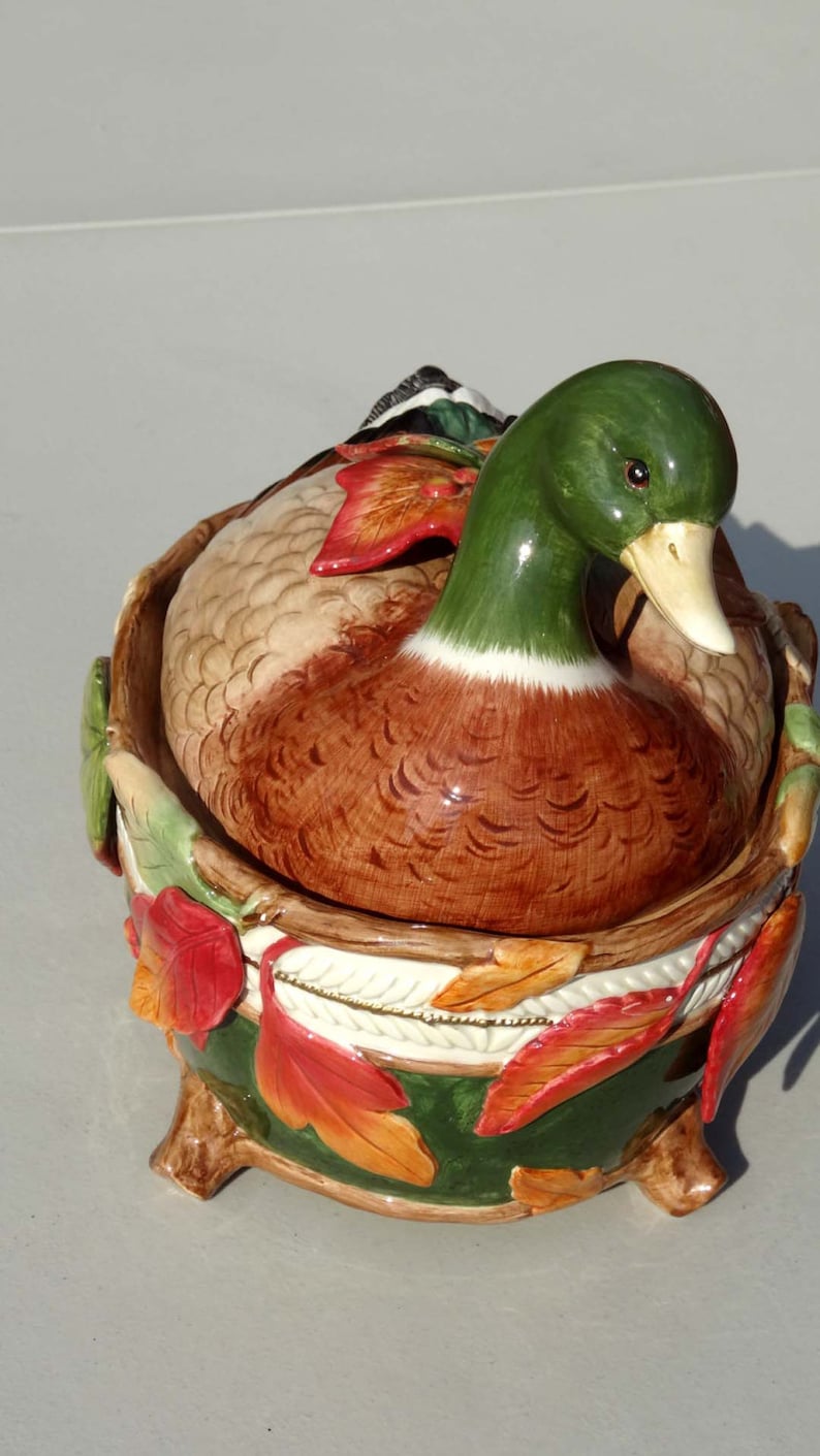 Nesting Mallard Duck Large Soup Tureen Porcelain Home and Etsy