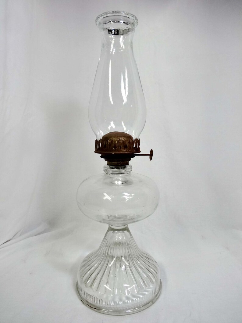 Clear Glass Hurricane Oil Lamp Home and Garden Home and Garden Lighting Lamps Table Lamps Hurricanes