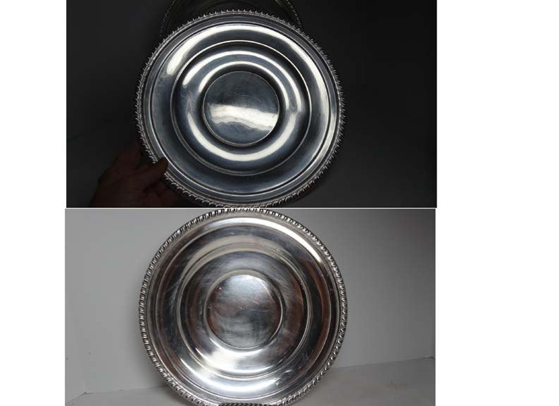 LBS Co Superfine EPC Pair of Round Silver Plated Serving Bowls Home and Garden Kitchen and Dining Serveware Tableware Bowls