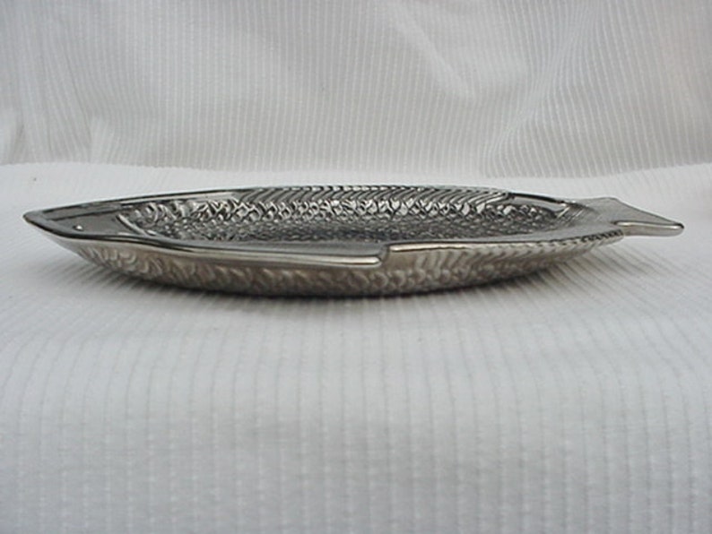Glass Fish Serving Plate Silver Oven Proof USA Etsy
