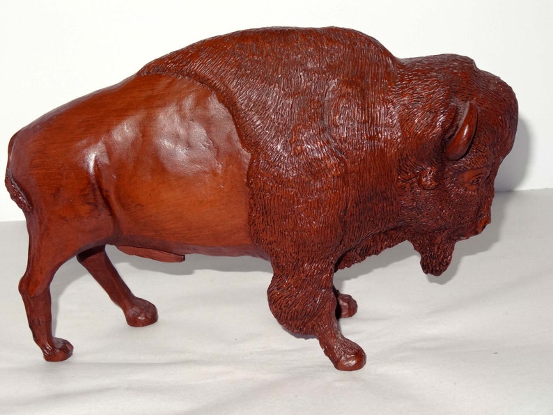 Resin Buffalo Figurine Home and Garden Home Decor Collectibles Etsy