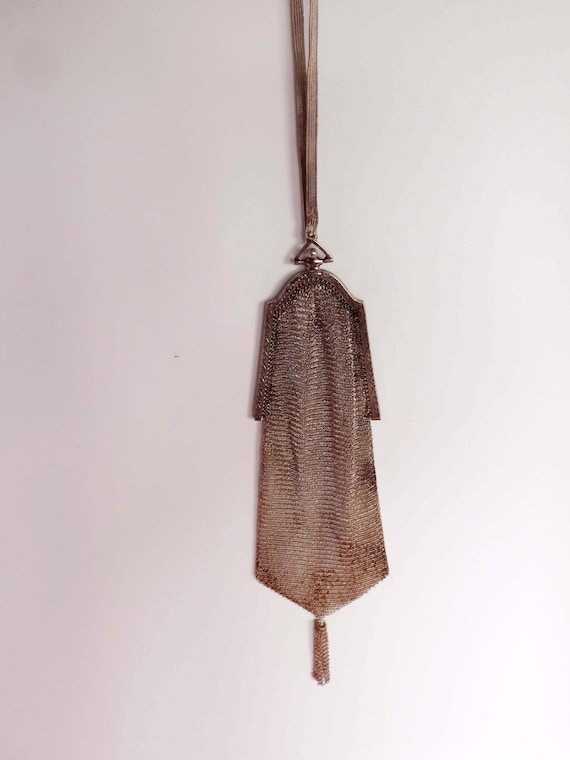 Metal Mesh Handbag Tassel and Handle are Metal Pur