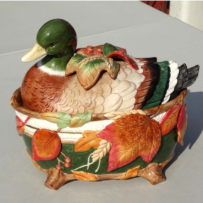 Nesting Mallard Duck Large Soup Tureen Porcelain Home and Etsy