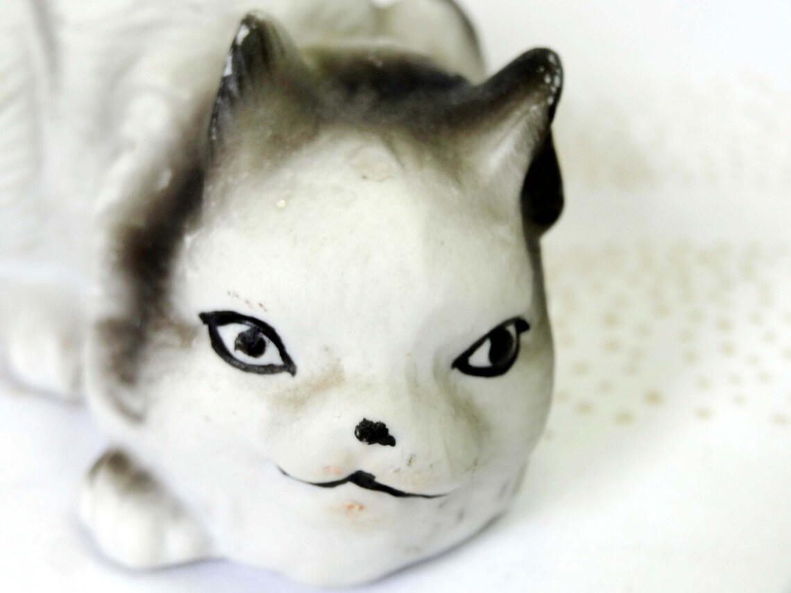 Fat Cat Porcelain Made in China Home and Garden Home Decor Etsy