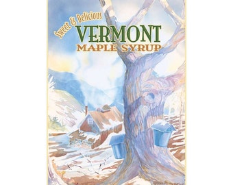 Vermont Maple Syrup Travel Poster