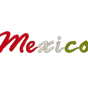 Mexico Embroidery logo for hats, shirts, hoodies, etc.