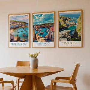 Set of 3 Cornwall Posters - Choose Any 3 - Cornwall - Cornwall Poster - Cornish Gift - Cornwall Print - Cornish - St Ives - Newquay