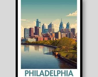 Philadelphia Poster - Philadelphia Print - Philadelphia Wall Art - Philadelphia - Pennsylvania - Philadelphia Art - Pennsylvania Poster