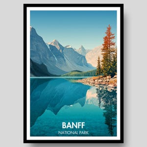 Banff Nationalpark Poster - Banff - Banff Poster - Banff Wandkunst - Banff Nationalpark - Kanada Poster - Banff Kunst - Kanada - Banff Print